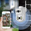 Security Camera WiFi Dual Lens 6MP Night Vision HD 110‑240V