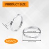 strrng 100 Pcs Silver Jump Rings, 6 mm Double Loops