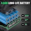 DOWOX 21V 4.0Ah Battery Pack, Compatible Cordless 400 Ft-lbs &