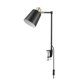 Globe Electric 52900 Lex Desk Lamp, Black with Gold