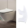 SG Store 2PCS Square Toilet Seat Damper Ring Decorative Cover