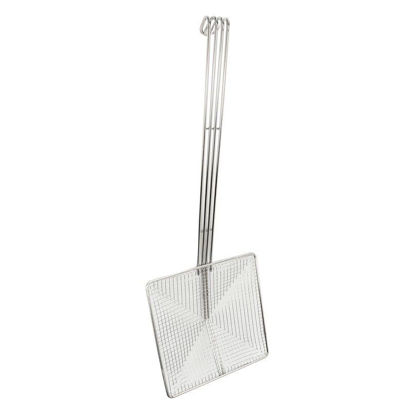Stainless Steel Square Strainer Skimmer Ladle for Cooking Frying Kitchen