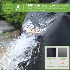 Enzeno Cube Garden Table Coverwith Air Vent 126X126cm Garden Furniture Covers Waterproof，420D Heavy Duty Outdoor Patio Rattan square Set Cover outside ,Anti-UV for Chair and Table Cover