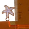 Uniquer 60 Pcs Colorful Alloy Enamel Starfish Pendants Sea Animal