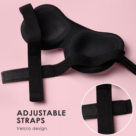 Gsrhzd Kids Eye Masks for Sleeping, 3D Cute Cartoon Kids Sleep Mask with Adjustable Strap for Kids Girls Boys, Blue