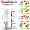 ALIDE E12 100W Dimmable Replacement LED Candelabra Bulbs C7,6000K Daylight