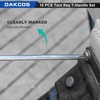 DAKCOS 10 Pcs T-Handle Torx Wrench Set, T9-T50 Star Key