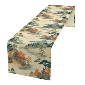 Camino de mesa gótico, diseño de pájaros negros, cuervo, cocina, mesa de comedor, decoración para exteriores, hogar, fiesta, 13 x 60 pulgadas