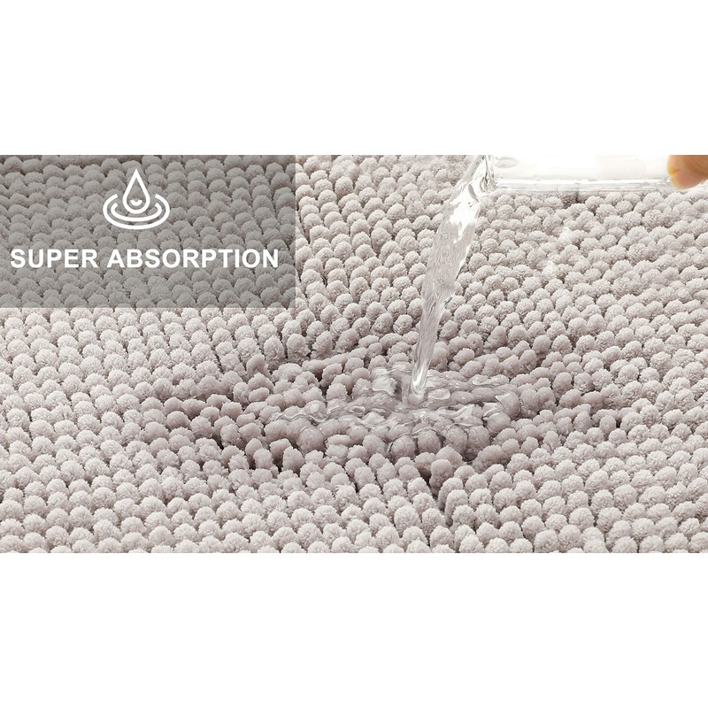 fluffy® Bath Mat for round Showers, made of Chenille, with