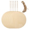 RAHHLIZS 5PCS Unfinished Wooden Discs for Crafts, 8In Round Wooden