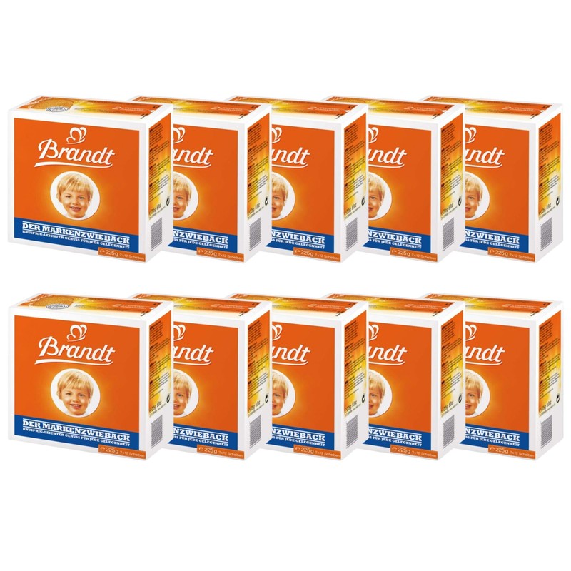 Brandt Zwieback Rusk | Sweetened Crispy Bread | Perfect for