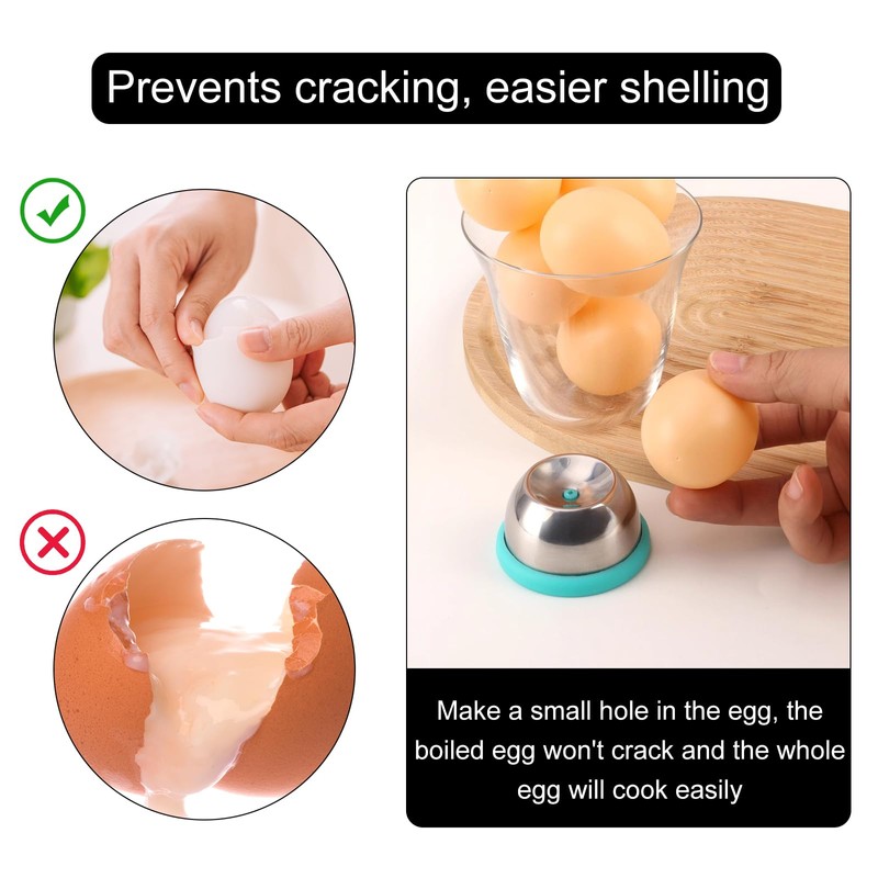 YALiya Pack of 2 Egg Piekers, Stainless Steel Egg Picker,