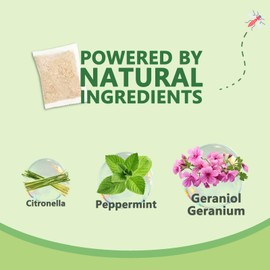 Mosquito Repellent Outdoor Patio Indoor Plant-Based Mosquito Deterrent Pouches 10 Pouches Long-Lasting Mosquito Control for Home Camping Hiking