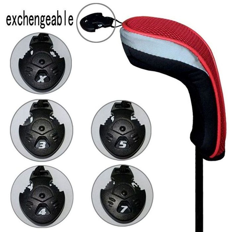 Andux Golf Hybrid Club Head Covers with Interchangeable No. Tag