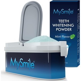 MySmile Polvo de dientes para blanquear los dientes Pasta de dientes en polvo para blanquear los dientes, Blanqueador de dientes Eliminador eficaz de manchas de café