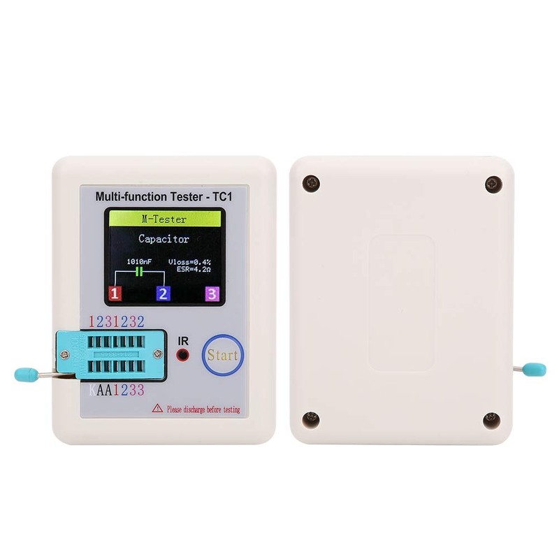 Multifunction Transistor Tester, 3.5 Inch TFT Screen LCR-TC1 for Capacitor