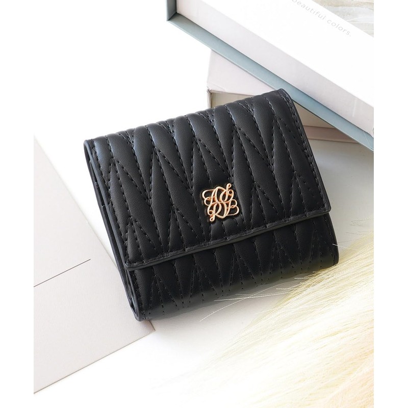 Alto Rose Trifold Wallet, Compact, Cute, Mini Wallet, Women's, Quilted,