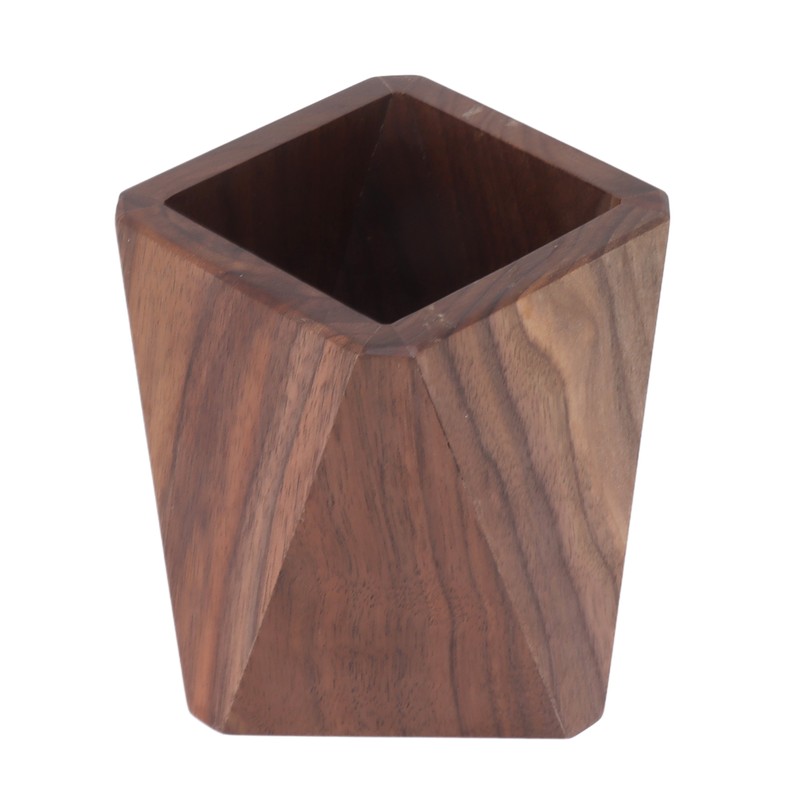 Cooking Utensil Container Smoothing Stable Large Capacity Simple Wooden Pen