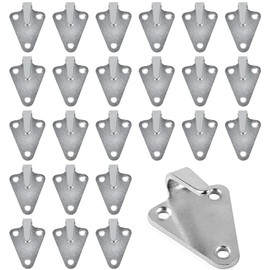 Palwin Pack of 24 Three-Hole Tarpaulin Hooks, Metal Tarpaulin Attachment, Trailer Hooks, Stainless Steel Guy Hooks for Tarpaulin Attachment, Trailer Net Fixings of Mounting Hooks, Guy Hooks