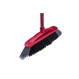Vileda 137396 2-in-1 Double Corner Indoor Broom, 2-in-1 Fiber Technology, Effective Against All Kinds of Dirt