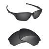 Alphax Stealth Black Polarized Replacement Lenses for Oakley Flak Beta