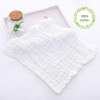 Muslin Baby Washcloths, Organic Muslin Cotton Face Towels, Natural Cotton