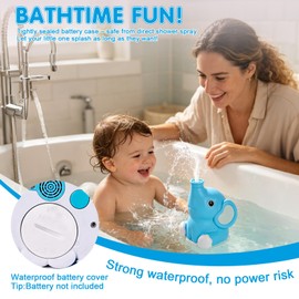Water Table Pump with Sprinkler, Pump for Kids Water Table Accessories, Battery Powered Waterproof Water Pump Continuous Flow, Toddler Baby Outdoor Water Play Toys for Water Table, Bathtub, Pool