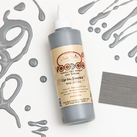 Dixie Belle Voodoo Gel Stain - Up in Smoke - Gray Water-Based Stain for Wood Projects - Made in The USA - Wood Grain Enhancer - 8 Fl Oz