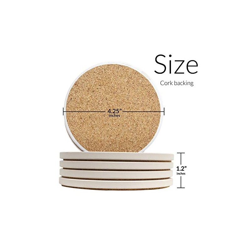 CoasterStone Absorbent Coasters, Hummingbird Assortment, 4-1/4-Inch, Set of 4