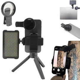 Tattoo Light Kit with 120 LED Beads and 52MM CPL Filter Lens Tripod, Tattoo Equipment Supplies for TikTok YouTube Taking Tattoo Photos Videos & Live Streaming and Eliminates Glare
