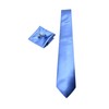 Tie Set with Light Blue Tie, Pocket Square and Cufflinks