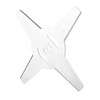 2PCS Mower Blades 4 Teeth Head Blades 7.9in Stainless Steel