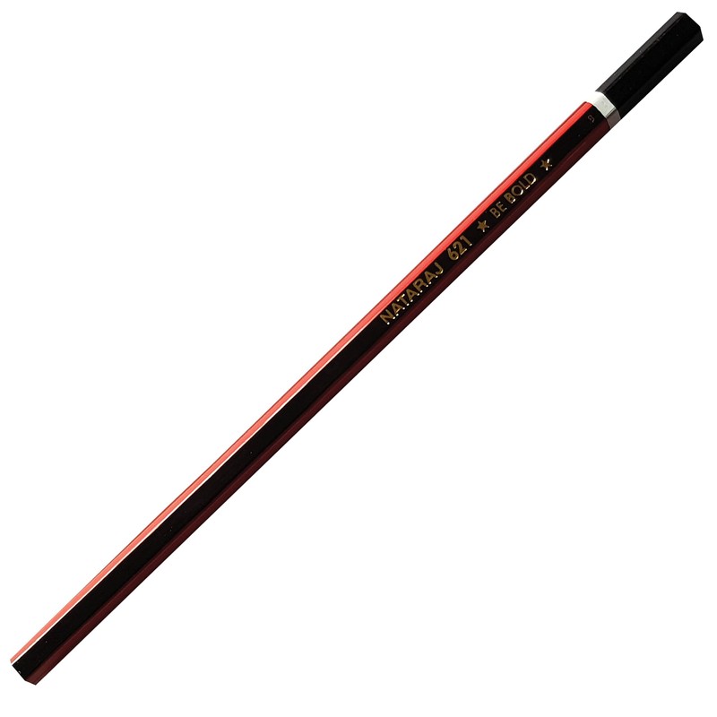 NATARAJ Ultimate Quality - 10 Hexagonal Wooden Pencils Eraser Sharpener