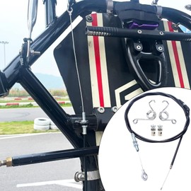 Throttle Cable Kit | Go Cart Brake Cable Set with Cable Ends,75 inch Go Cart Brake Cable Go Cart Replacement Parts