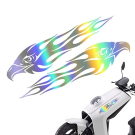 Eagle Car Sticker, Motorcycle Decals - Flame Eagle Sticker, Motorcycle Decal, Automotive Decals for SUV, Motorcycle