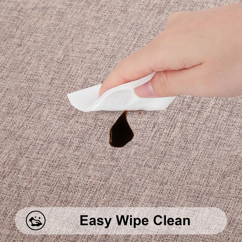 smiry Rectangular Table Cloth Wipe Clean 140x200 cm, Wipeable Water