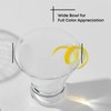 JoyJolt Afina Stemless Martini Glasses Set of 4, 8.5oz Liquor