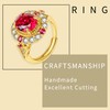 JOUDWASS 18K White Gold Plated 2 Carat Moissanite Engagement Rings