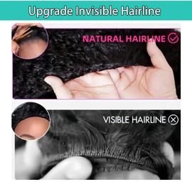 Kinky Curly Half Wig Human Hair 180% Density 3 In 1 Seamless Flip Over Half Wig Curly Hair Glueless Wear and Go Drawstring Band Beginner Hairline Headband Wig Friendly Invisible (20 inch Natural)
