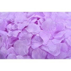 ocharzy 1000 PCS Rose Petals Fake Rose Petals for Romantic Night, Wedding Flower Decoration, Party, Events (Light Purple)