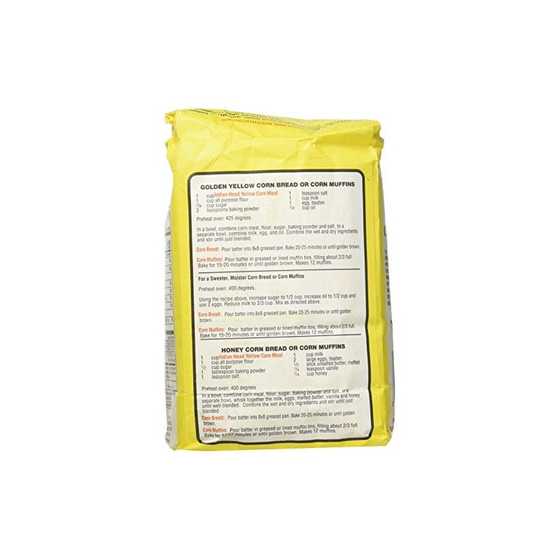 Indian Head Old Fashioned Stone Ground Yellow Corn Meal 2