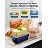 Butter Dish with Lid: Large Butter Dish for Countertop -