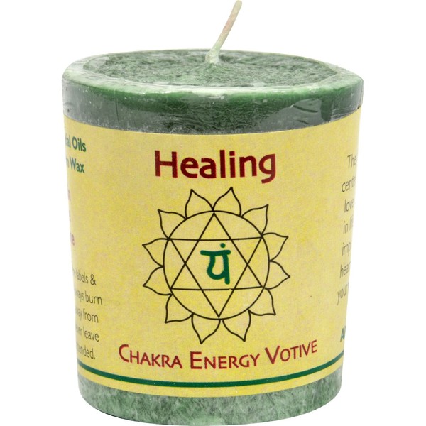 Candle Votive Healing Green 2 Ounces (12 Count)