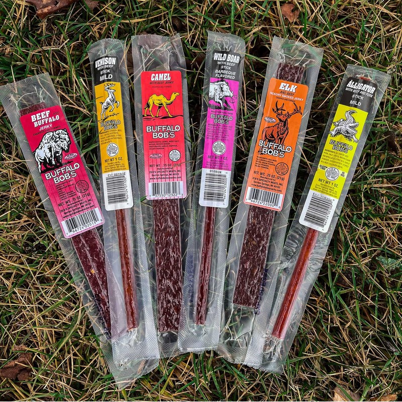 Buffalo Bob's Wild Game Meat Snacks (6 Pack) | Exotic