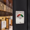 Zinc Alloy Vacant/Occupied Bathroom Lock - Privacy Indicator Bolt for
