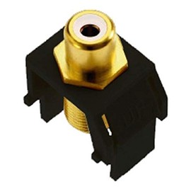 Legrand - On-Q WP3461BK RCA to FConnector, Black