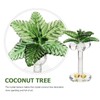 HOMSFOU Crystal Palm Tree Coconuts Tree Statue Tree Christmas Tree