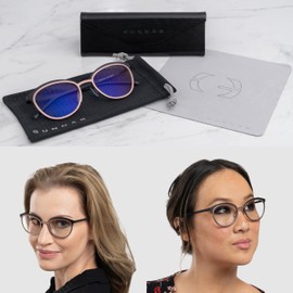 GUNNAR - Premium Blue Light Blocking Glasses - Strata Collection - Gaming and Computer Glasses, Clear tint