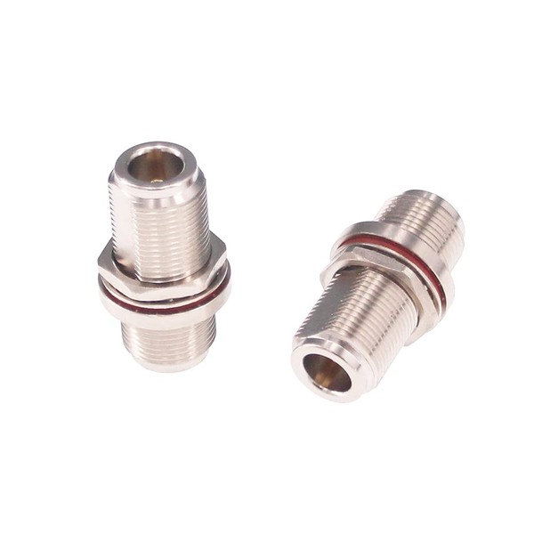 RFaha 2pcs N Female to N Female Bulkhead Coax Connector