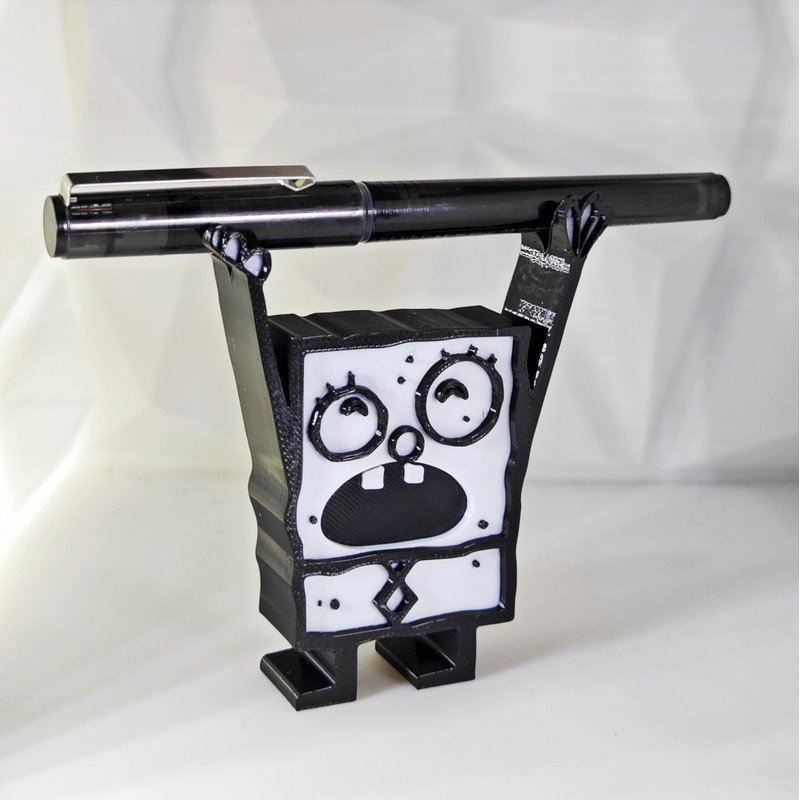 TIME&TRAVE Creative Cute DoodleBob Pen Holder, Doodle Bob Pencil Holder